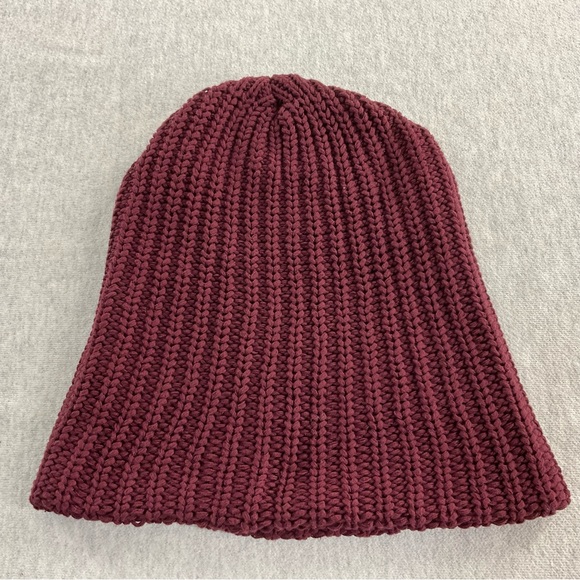 LOVE YOUR MELON 100% COTTON WOMEN’S BEANIE FEATURES A RED MAPLE LEATHER PATCH - Picture 7 of 9